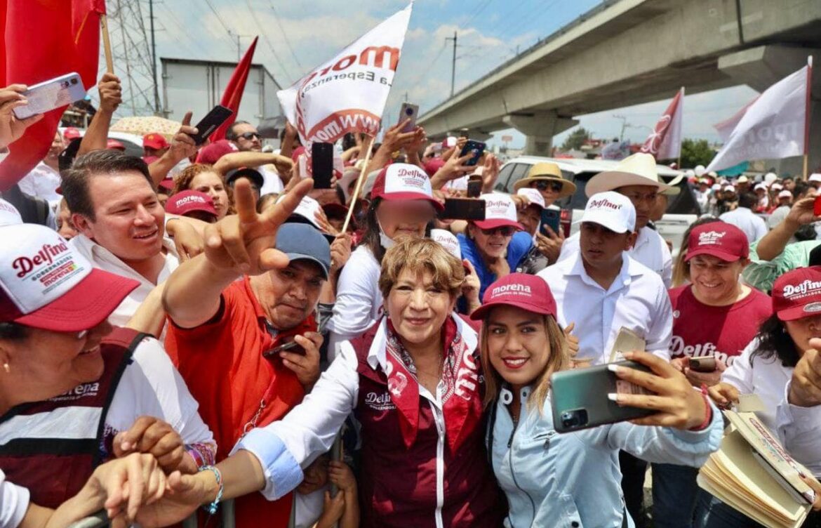 Así fue el cierre de campaña de Delfina Gómez en Toluca