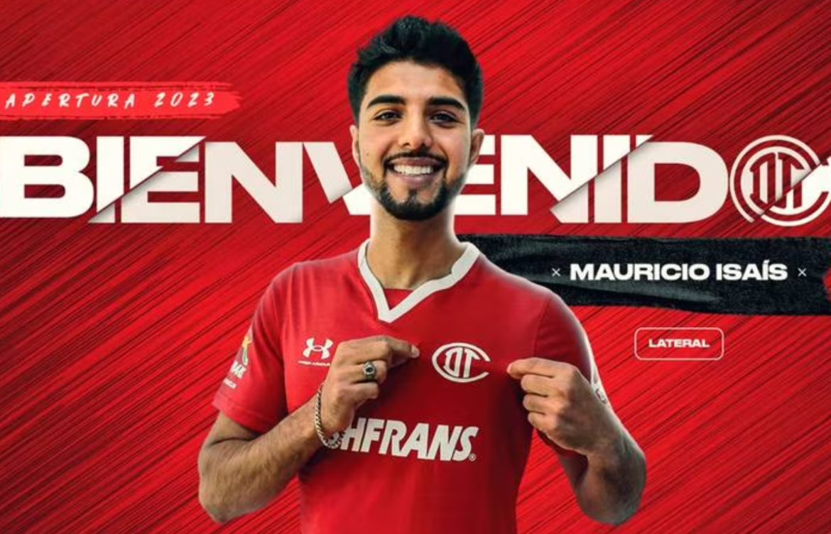 Mauricio Isaís es nuevo jugador del Toluca; vendido por Pachuca en 4.5 millones de dólares