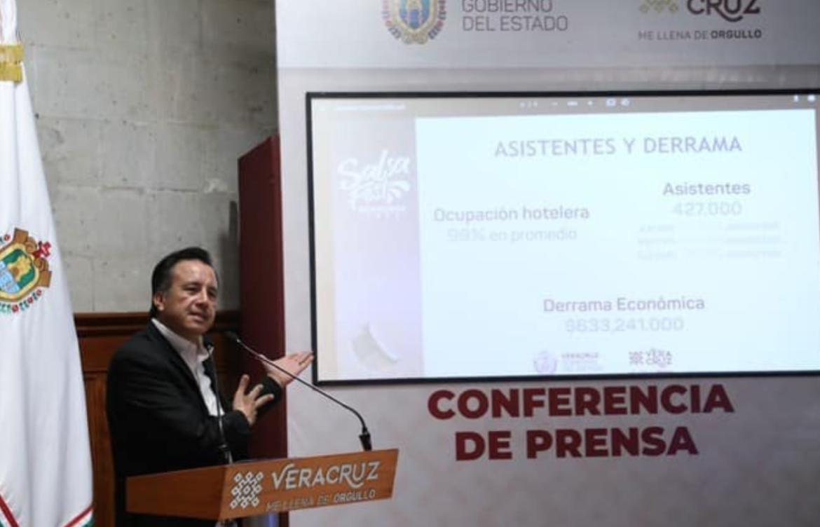 Derrama económica del Salsa Fest 2023 supera los 633 mdp: gobernador de Veracruz