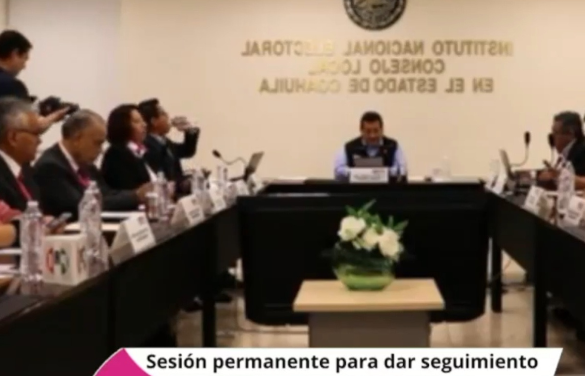 Inicia INE sesión permanente para elecciones en Coahuila