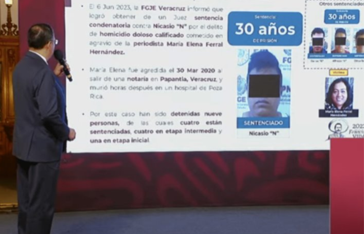 Caso María Elena Ferral: Van 9 detenidos por el asesinato de la periodista en Veracruz