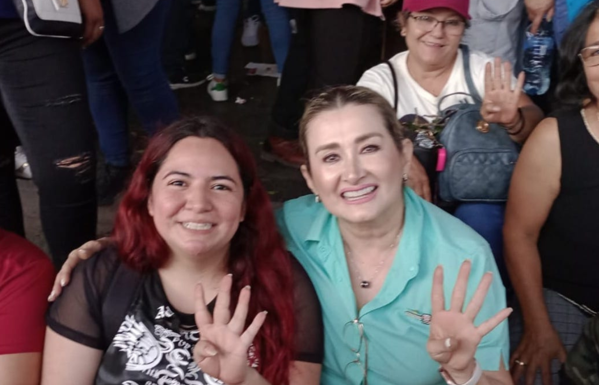 “Sonora con Claudia”, entonan desde del Zócalo de CDMX (Video)