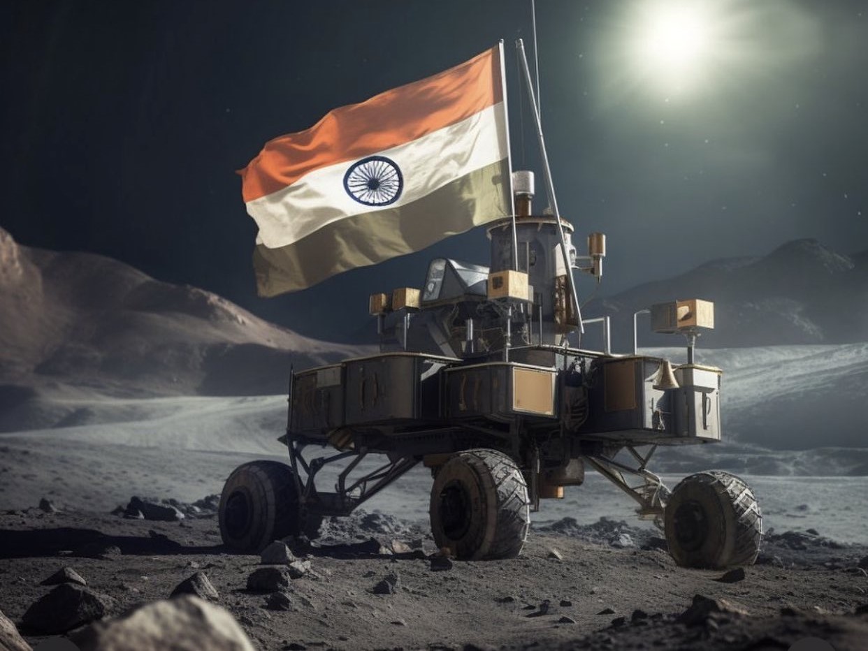 India llega a la luna; sonda aterriza en el polo sur