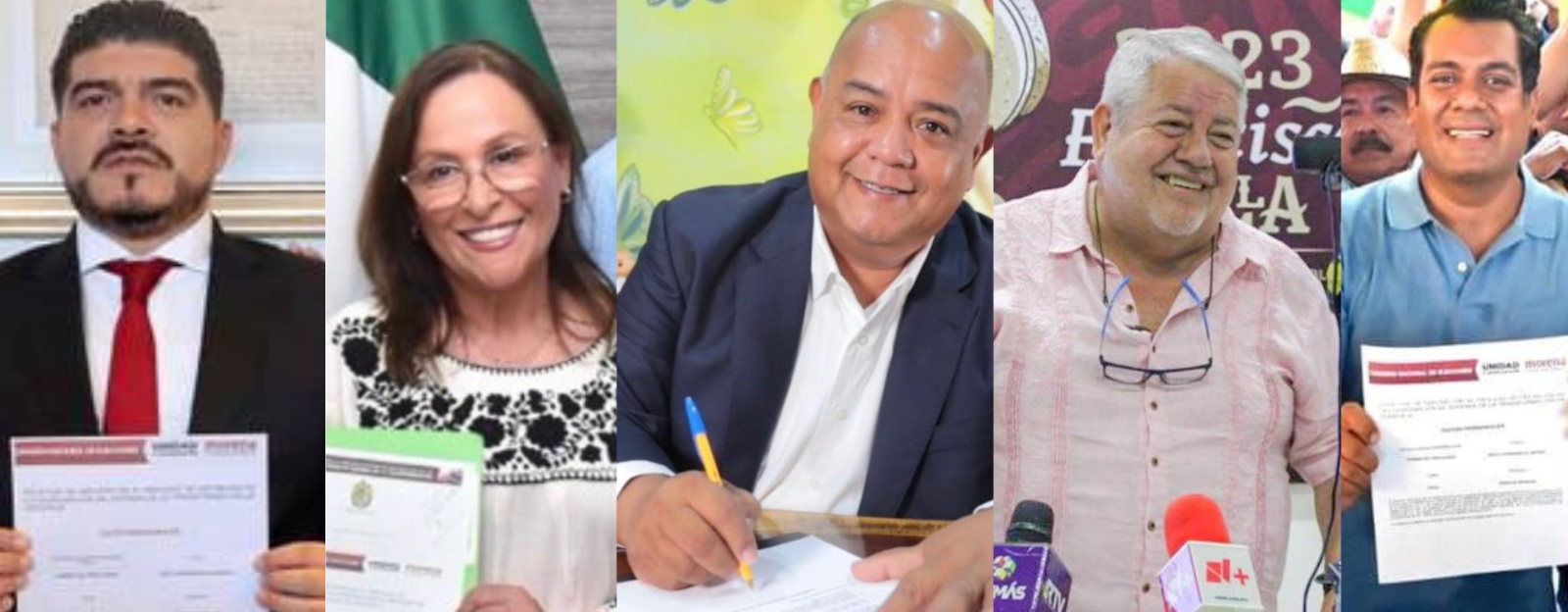 Cinco ‘corcholatas’ completaron su registro en Veracruz para buscar la gubernatura
