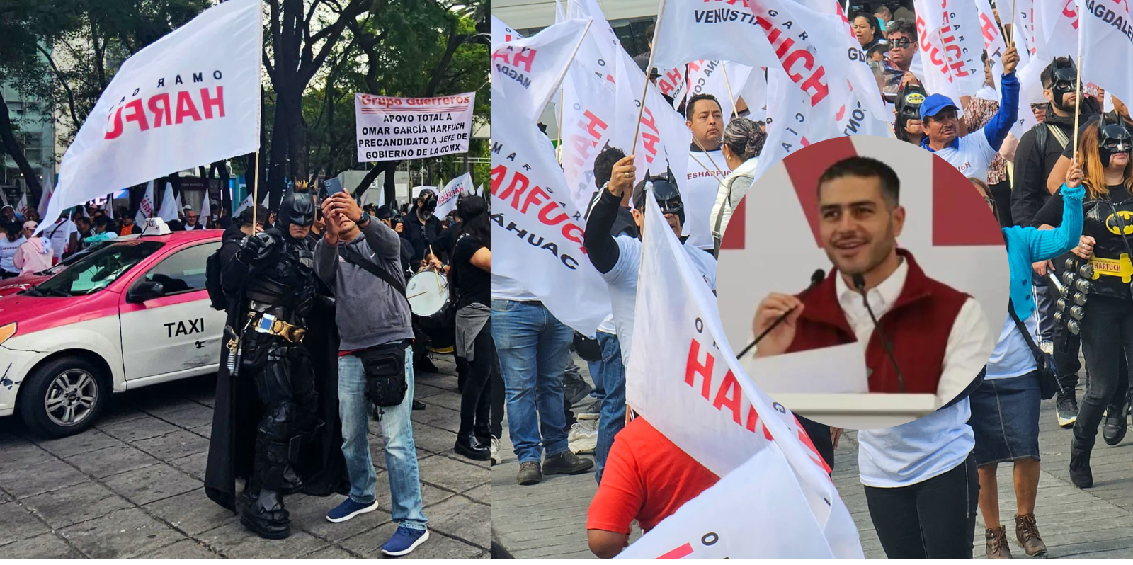 Seguidores de Omar García Harfuch emprenden marcha de apoyo en CDMX