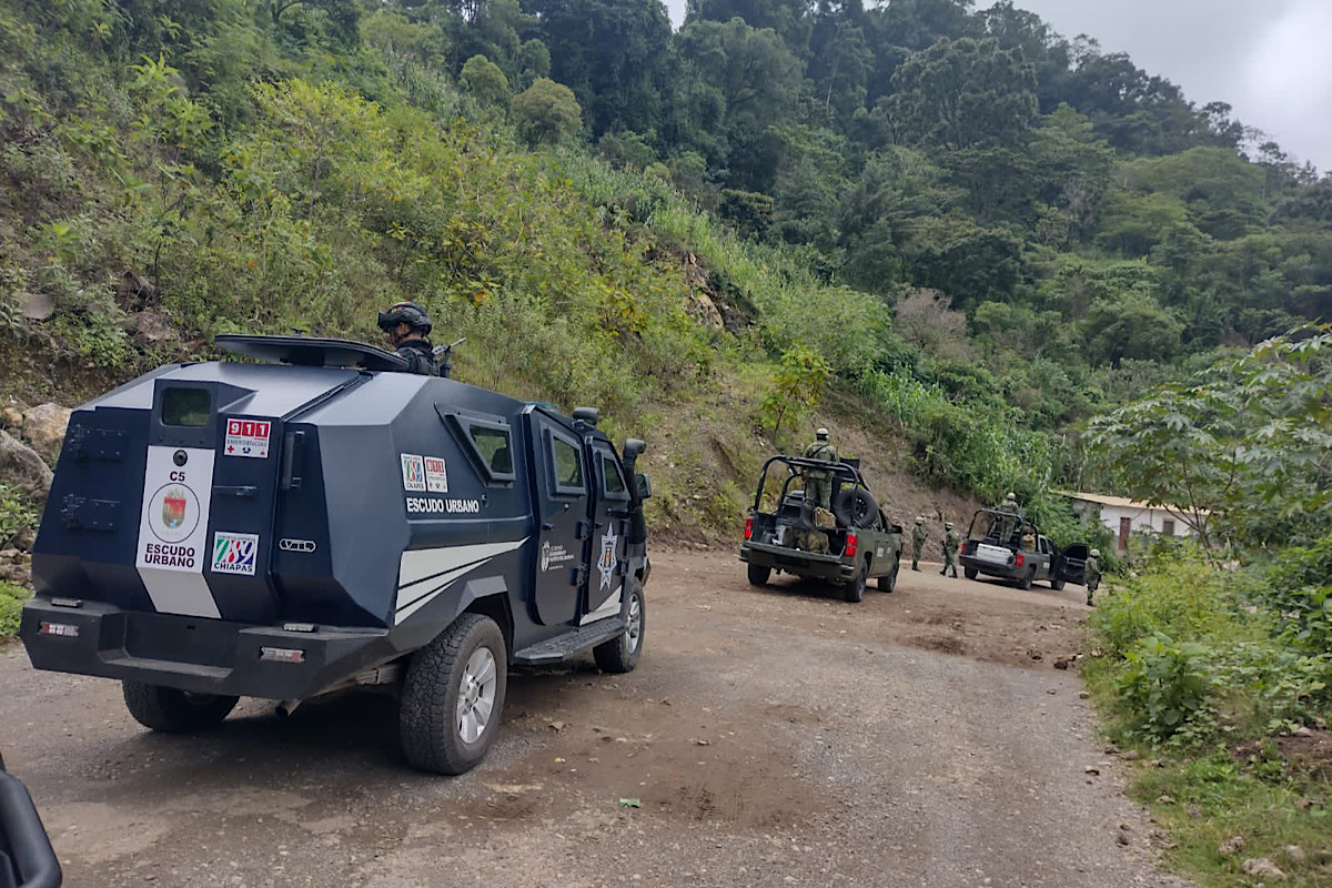 Fuerzas armadas arriban a Frontera Comalapa ante inseguridad 