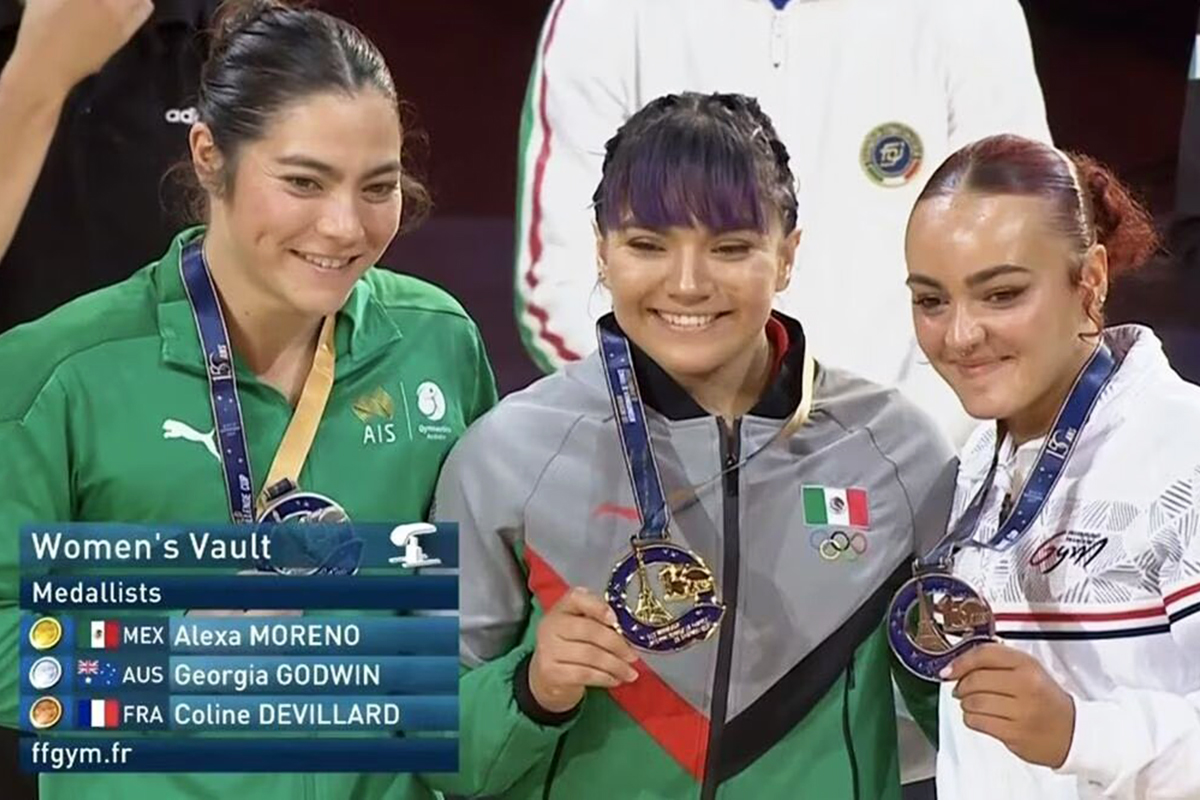 Alexa Moreno ganó medalla de oro en la Copa del Mundo de Gimnasia Artística