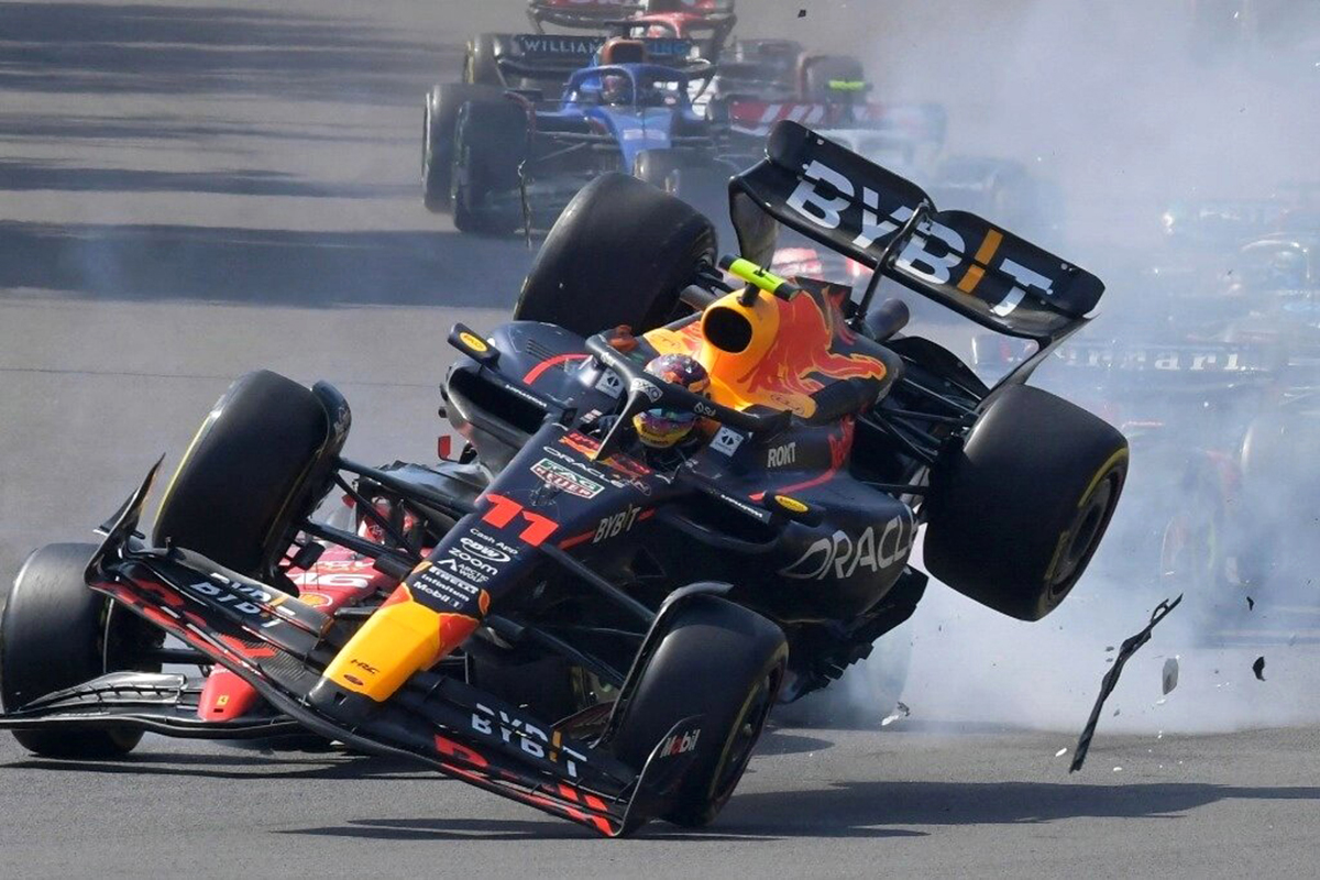 ‘Checo’ Pérez queda fuera en la primera vuelta del GP de México