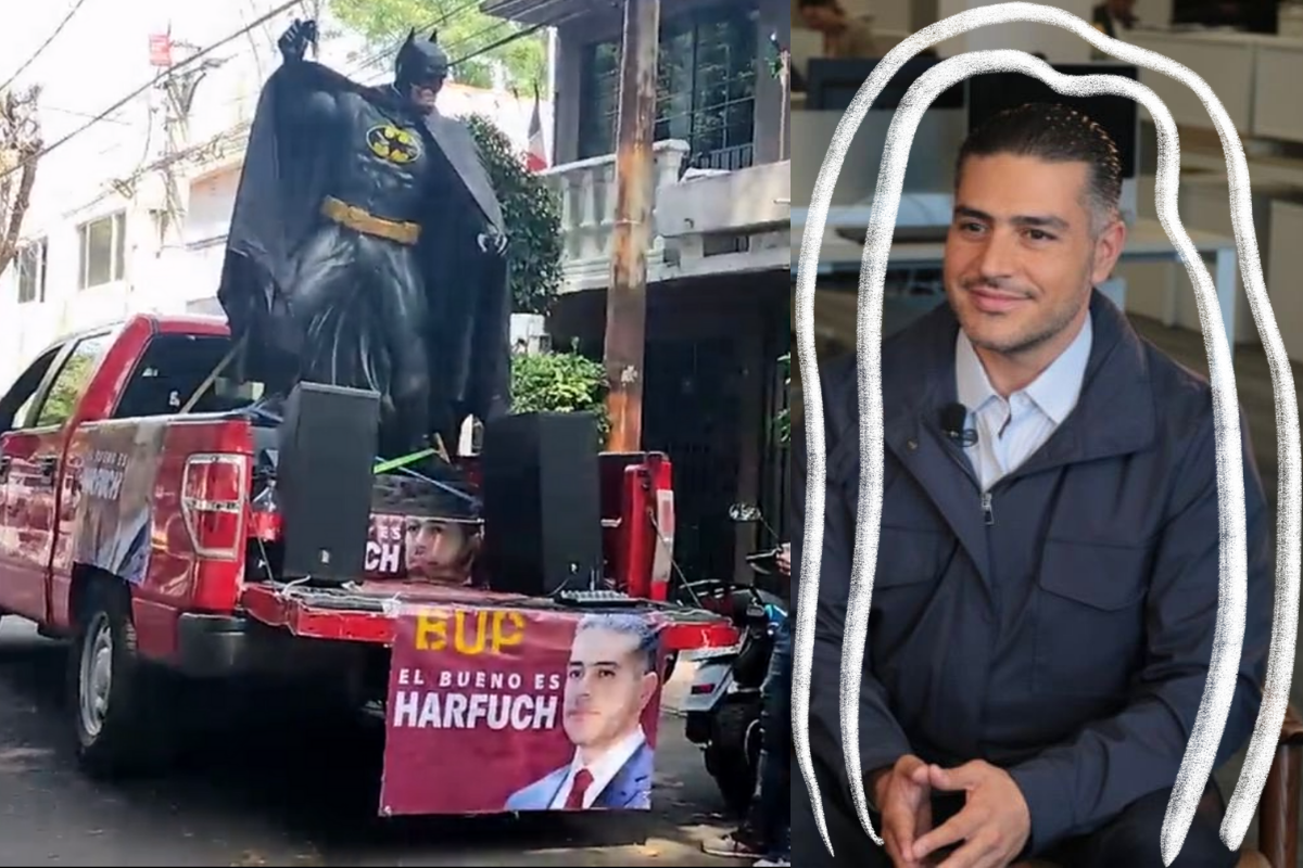 Seguidores de Omar García Harfuch promocionan y asocian su imagen con la de Batman