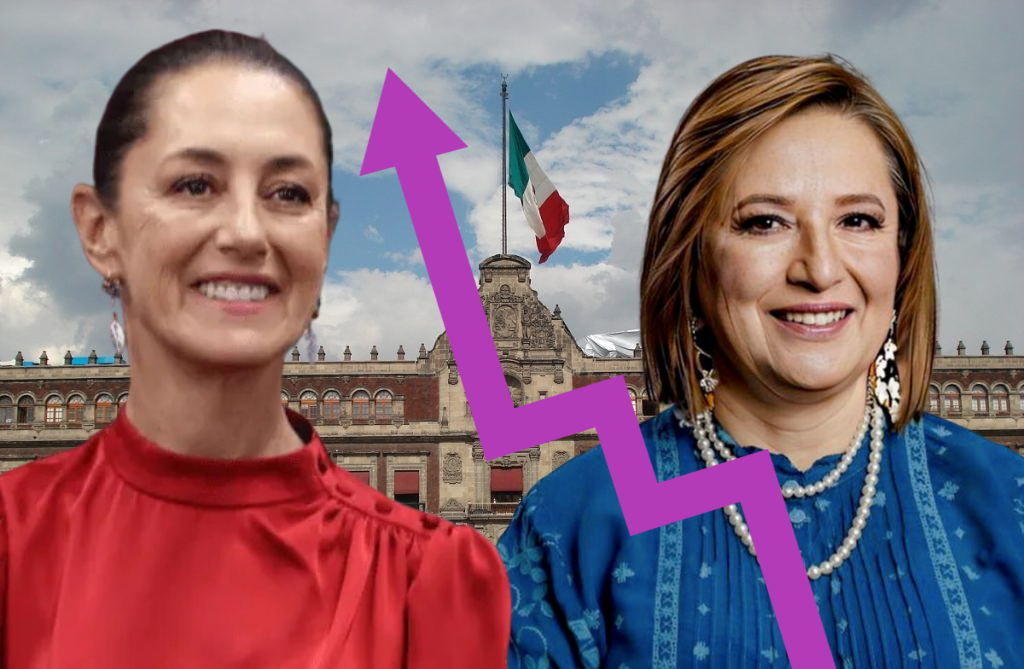 Por 10 puntos supera Claudia Sheinbaum a Xóchitl Gálvez en encuesta de México Elige