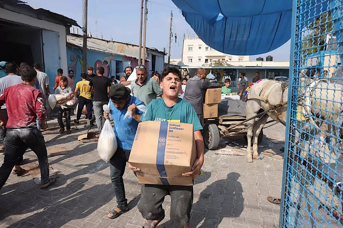 Saqueos en Franja de Gaza