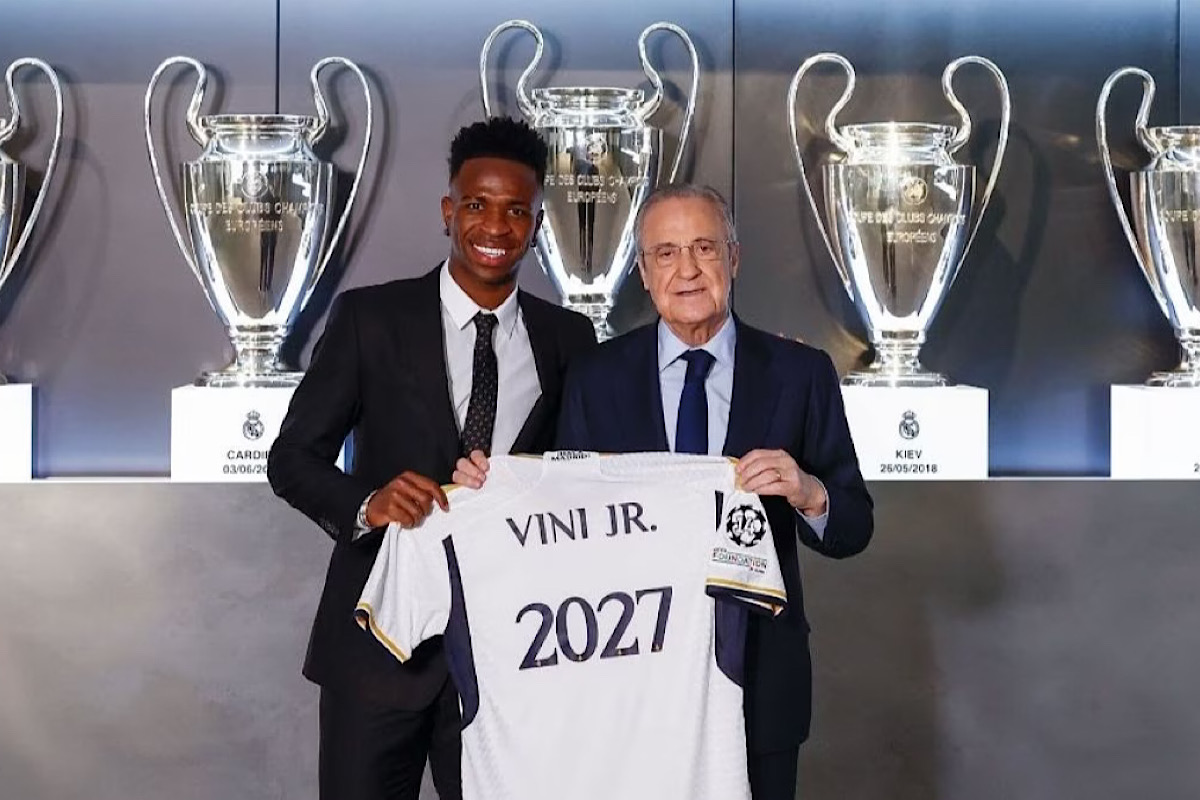 Vinicius Jr. renueva con el Real Madrid hasta 2027