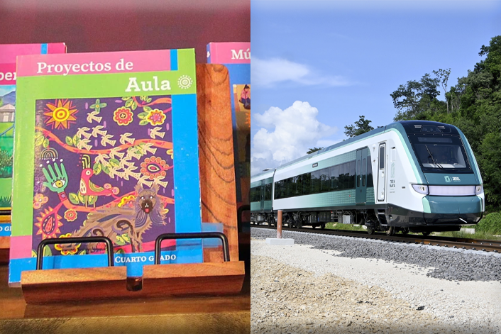 AMLO celebra retiro de amparos a distribución de libros y Tren Maya