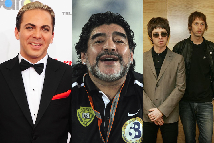 La noche loca de Maradona, Cristian Castro y los Gallagher