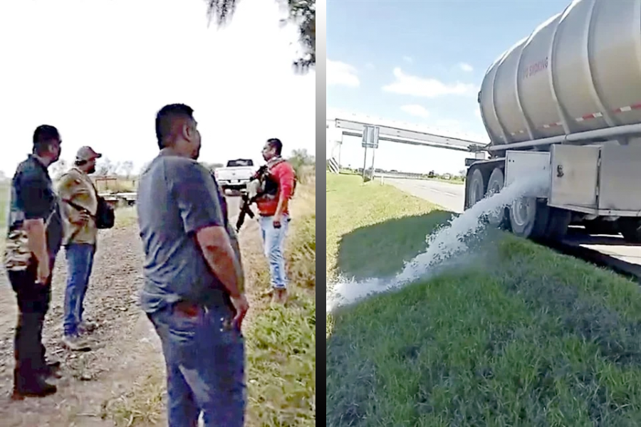 Tira narco gasolina a piperos… por no pagar piso