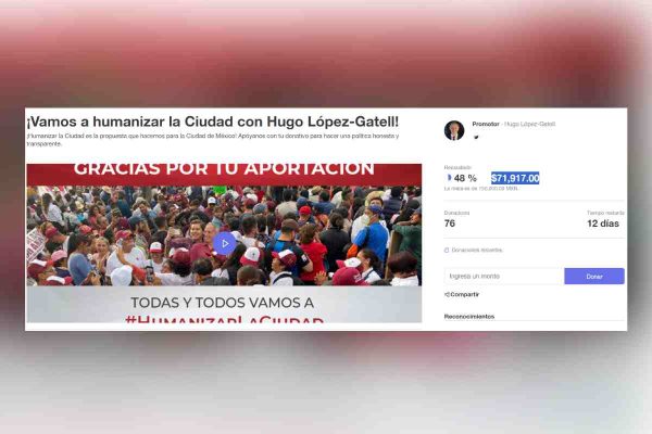 Hugo López-Gatell pide donaciones para promoverse al gobierno de la CDMX