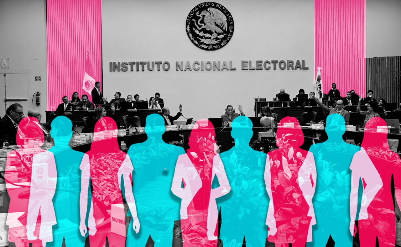 INE frena orden para postular a 5 mujeres y 4 hombres