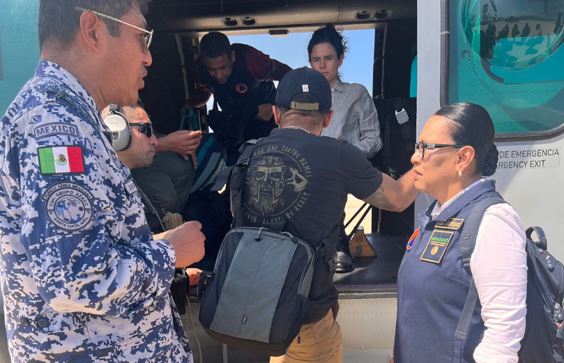 Luisa María Alcalde y Rosa Icela Rodríguez llegan a Acapulco