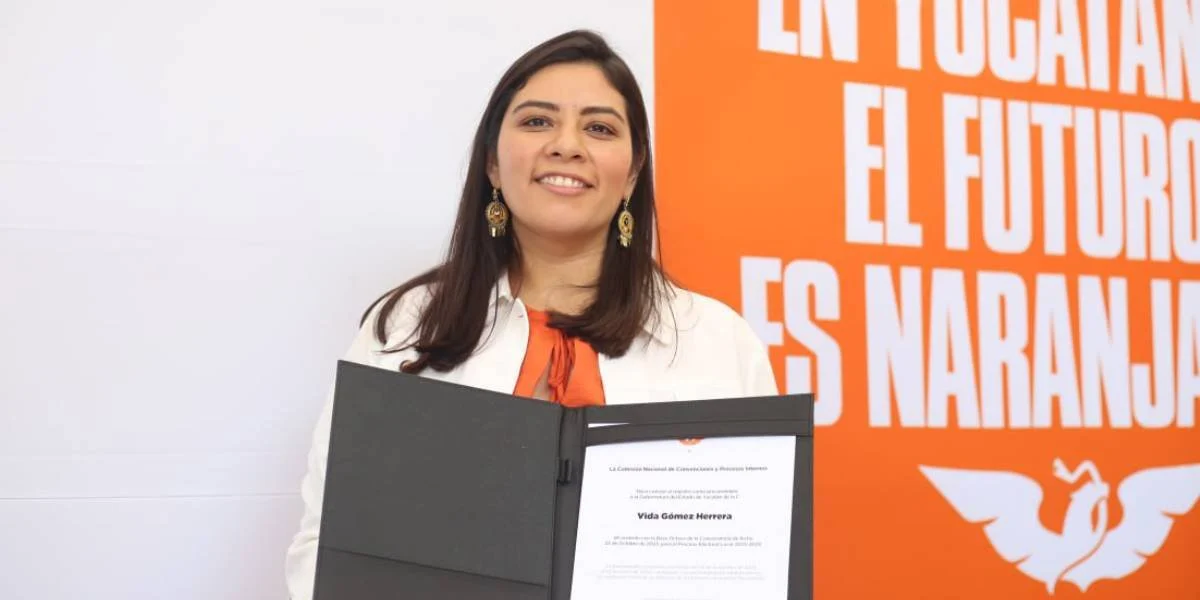 Vida Gómez se registra por MC para buscar la gubernatura de Yucatán