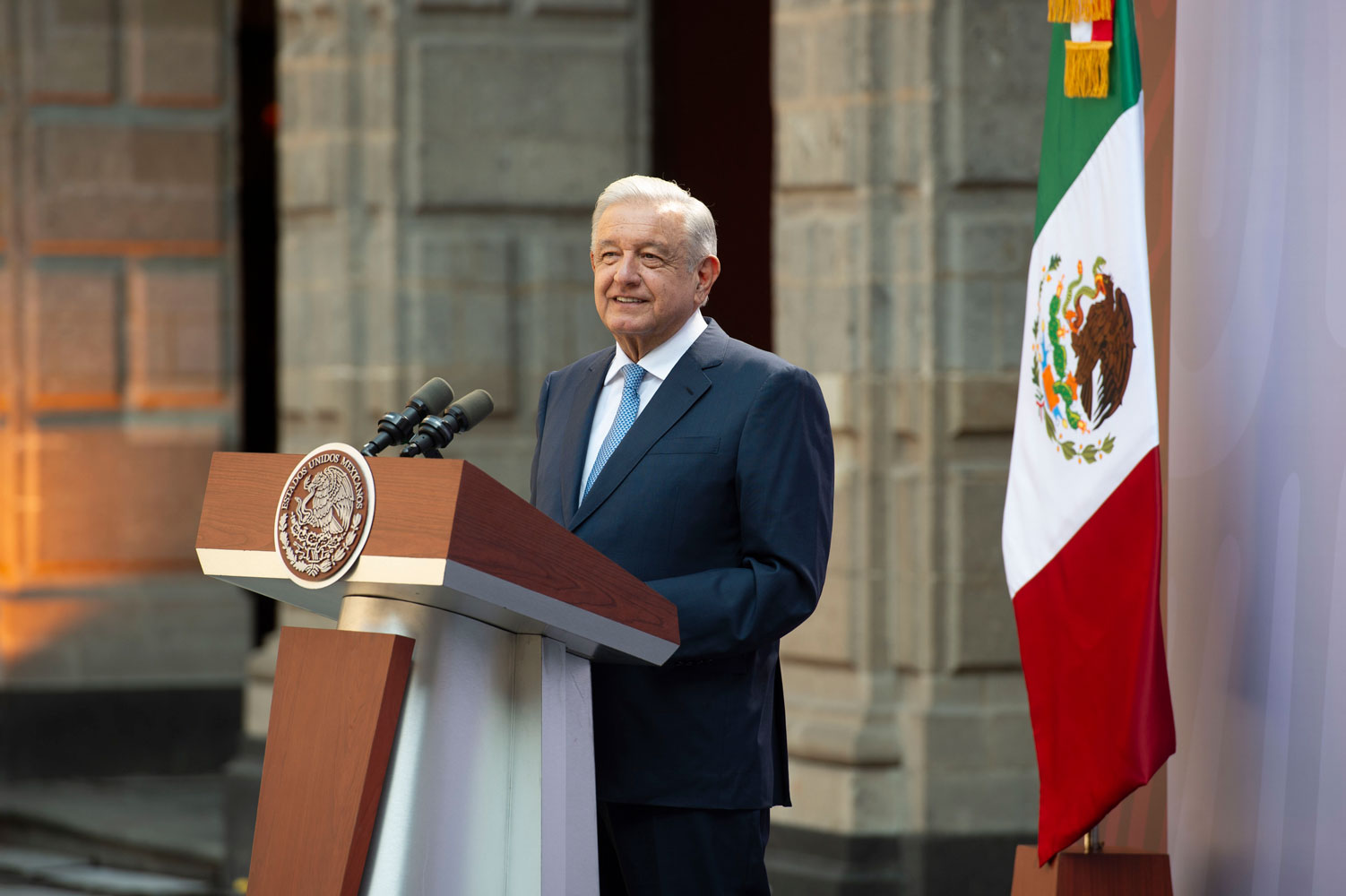 El presidente Andrés Manuel López Obrador asegura reducción de huachicol y ahorros por 300 mil mdp