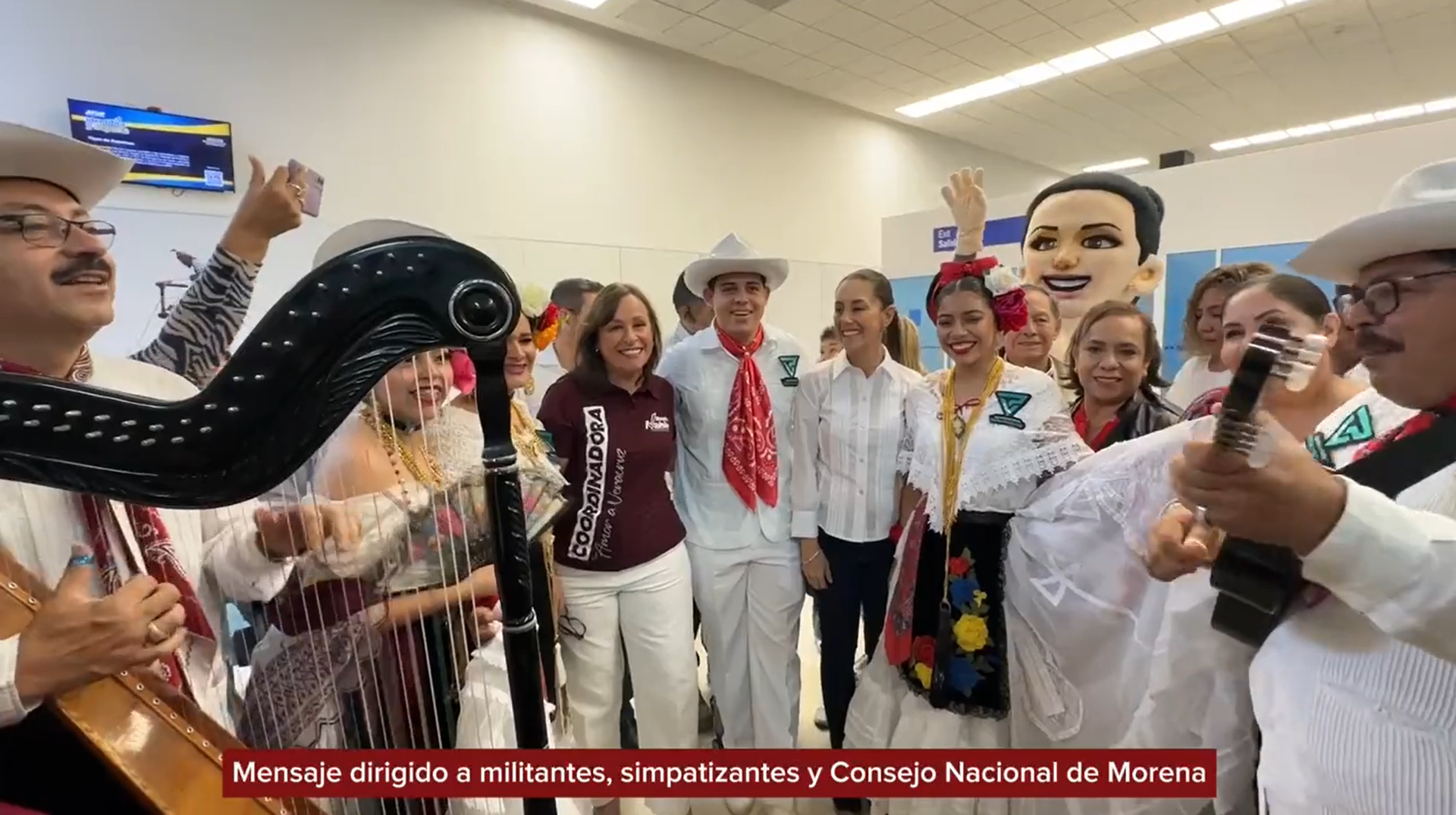 Sheinbaum llega a Veracruz para iniciar precampaña