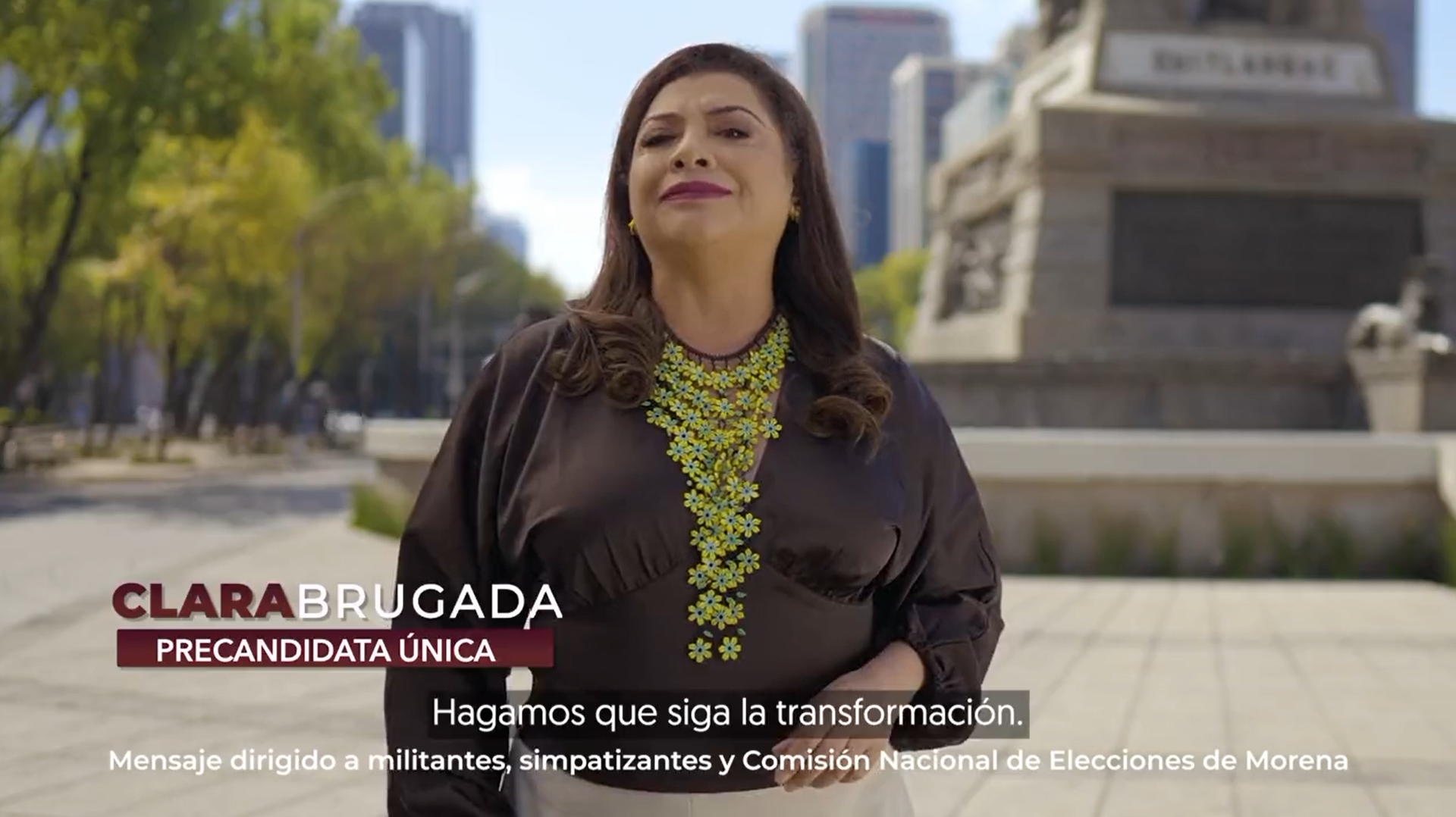 Clara Brugada estrena spot de precampaña