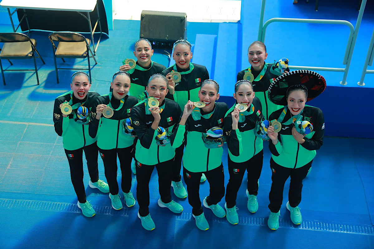 ¡Dos de dos para México! Selección de natación artística conquista histórico oro y logra boleto a París 2024