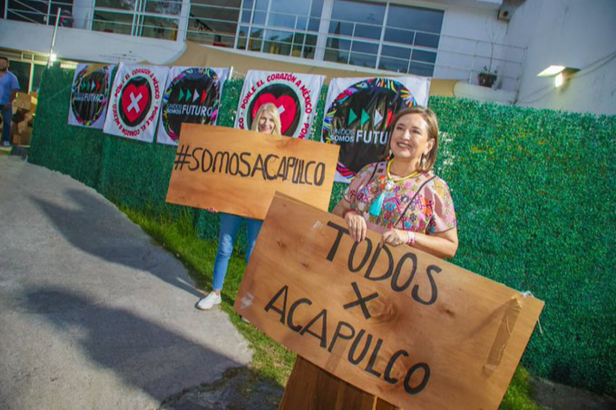 Xóchitl Gálvez recorre Acapulco y reconoce que ‘el desastre es de una dimensión brutal’