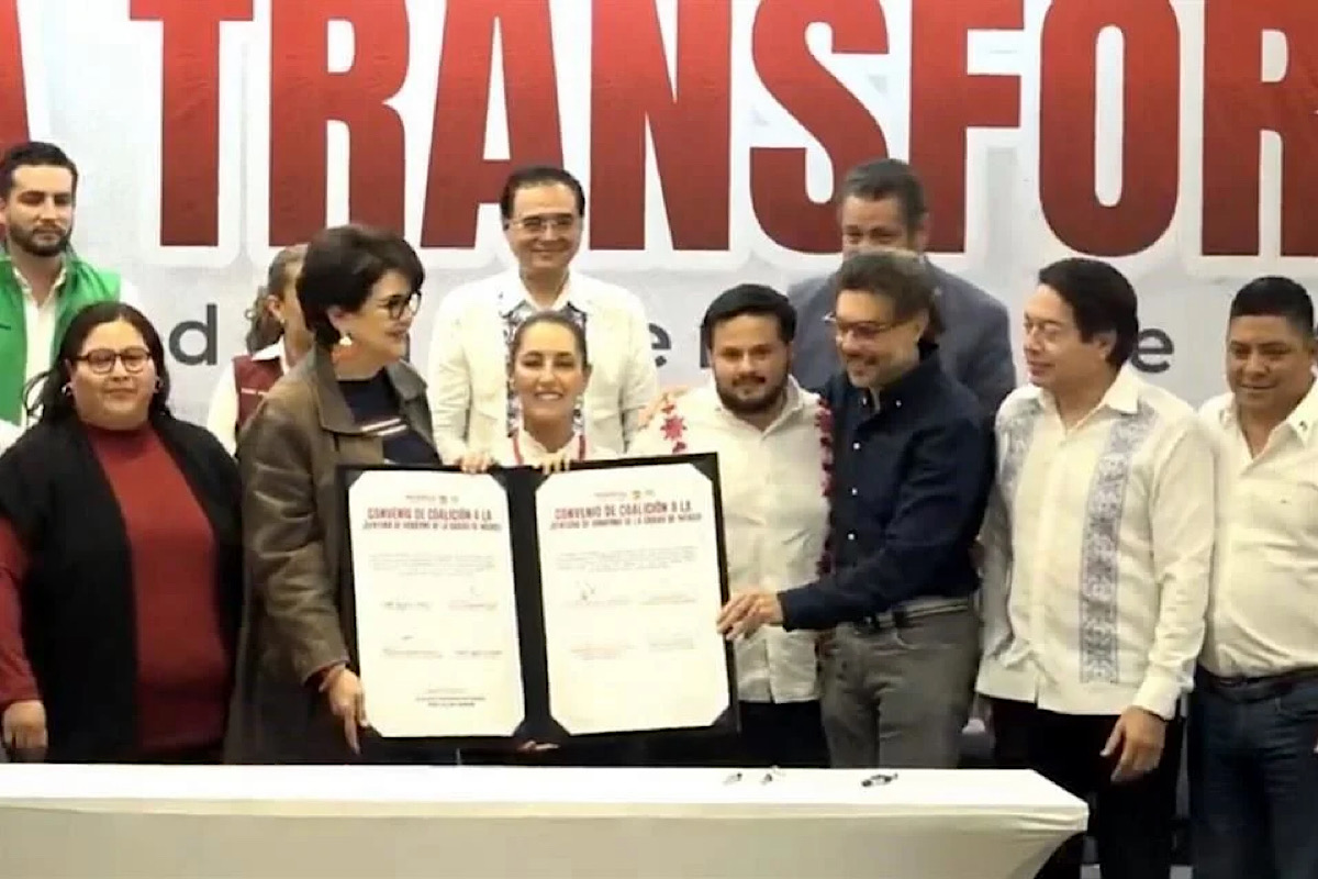 Concretan Morena, PT y PVEM alianza en cuatro entidades