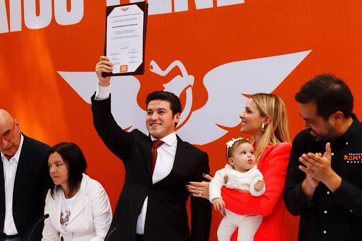 Samuel García se registra como precandidato de Movimiento Ciudadano a la Presidencia