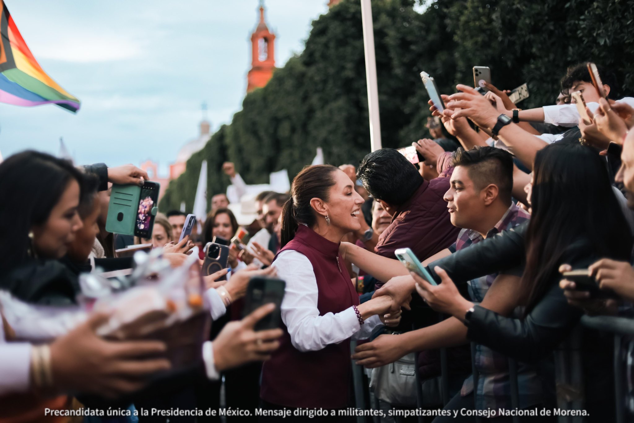 Claudia se reúne con simpatizantes y militantes en Guanajuato