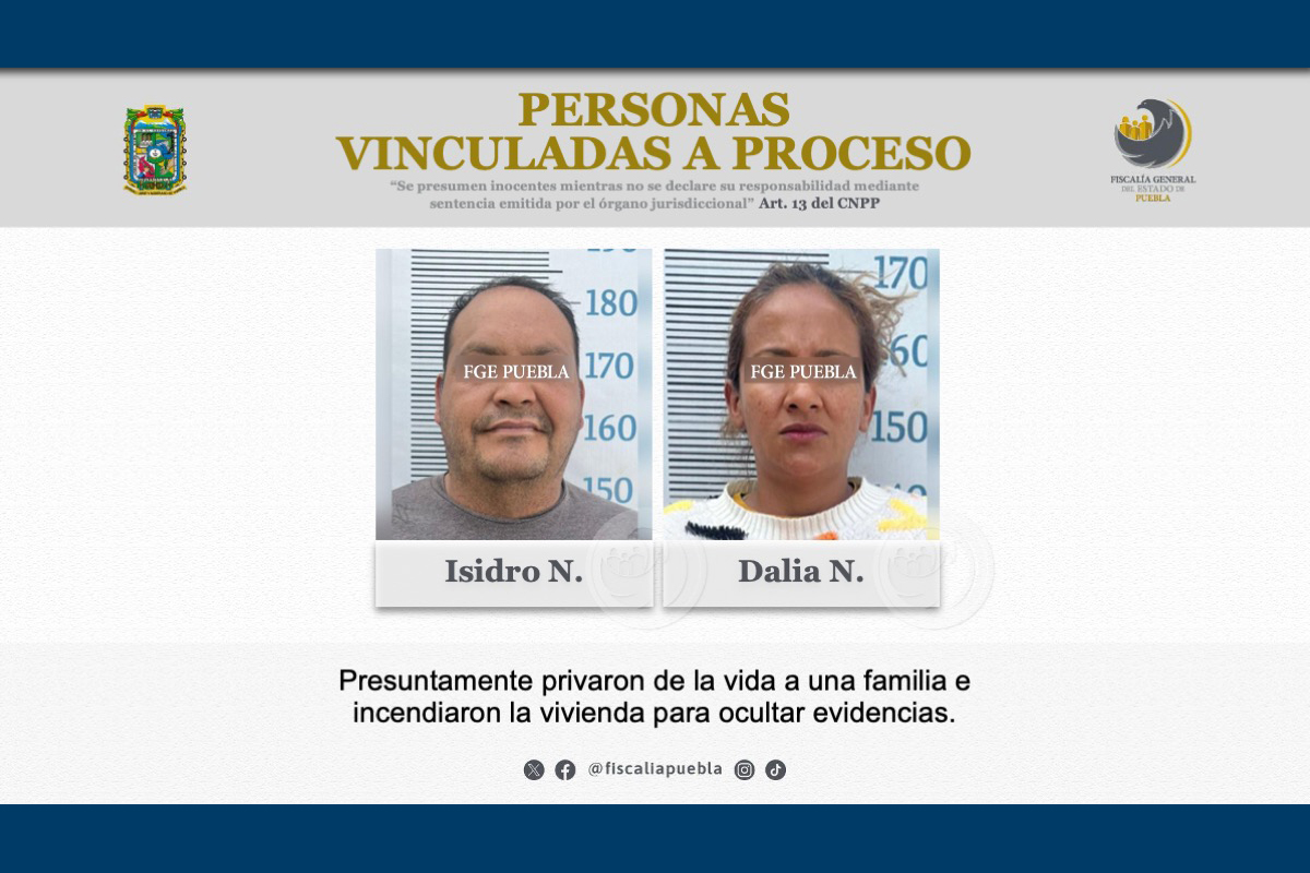 Dalia e Isidro asesinaron y calcinaron a una familia en Zoquitlán (incluidos dos niños de 9 y 6 años) por robarles 80 mil pesos