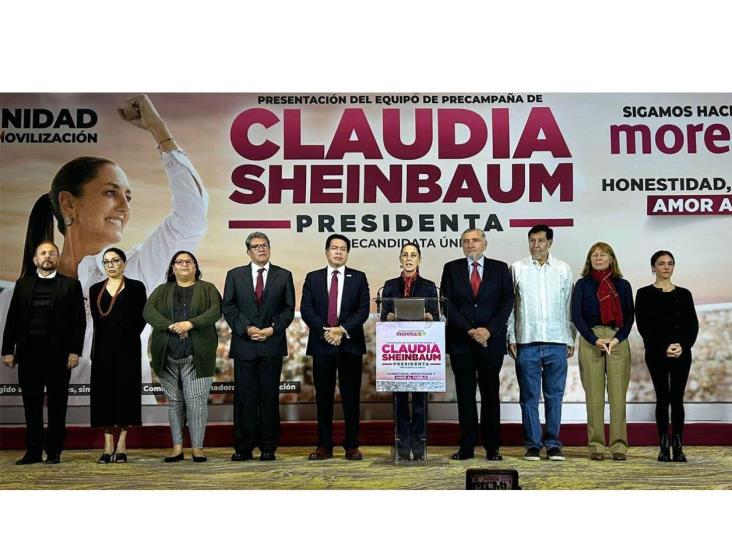 Claudia Sheinbaum presenta a su equipo de precampaña