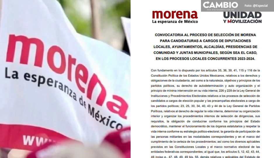 Morena lanza convocatoria para cargos locales
