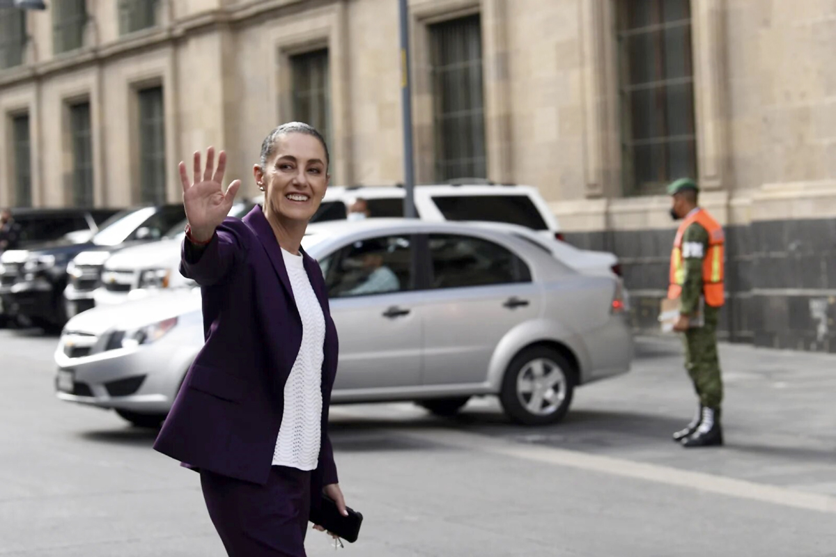 Claudia sostiene cónclave con AMLO en Palacio Nacional