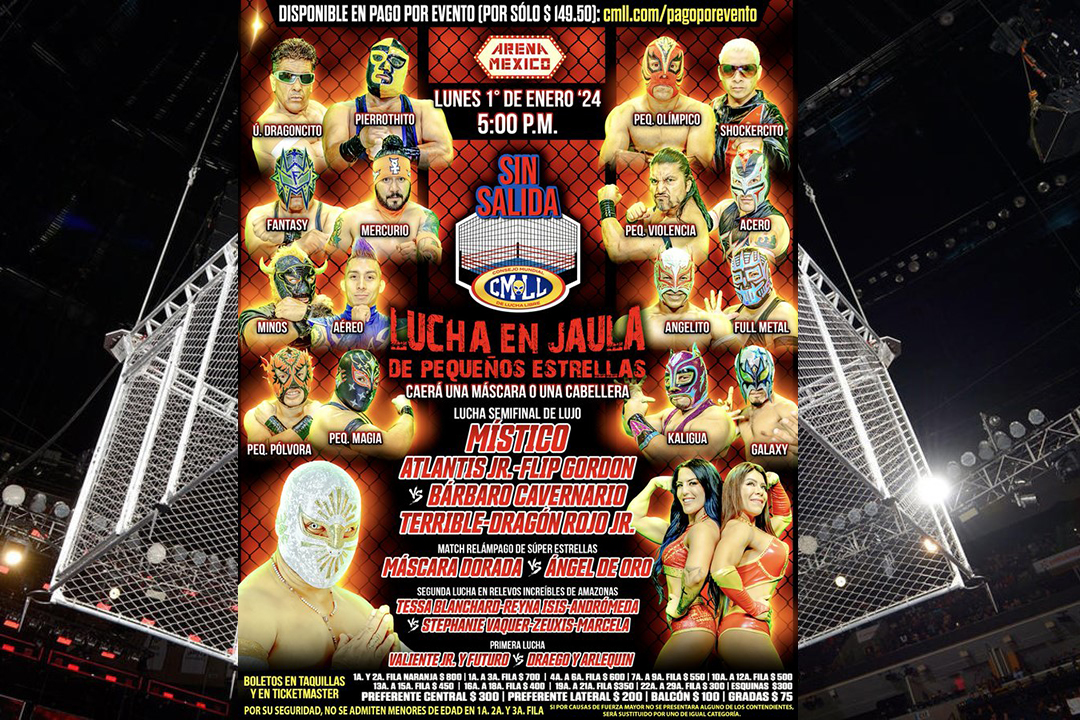 Primera función del año en el CMLL será protagonizada por ‘Jaula de pequeñas estrellas’
