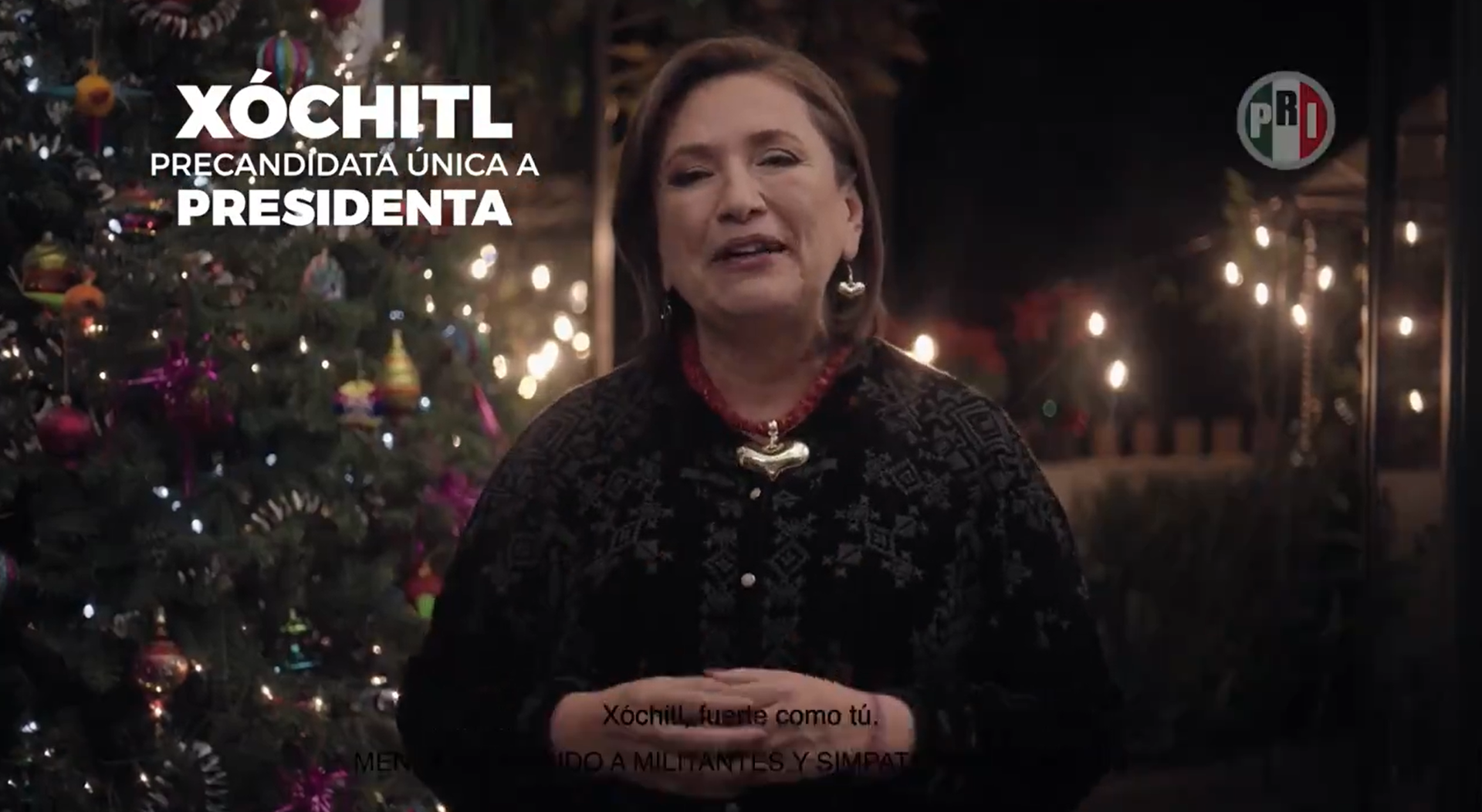 Xóchitl Gálvez dedica spot navideño