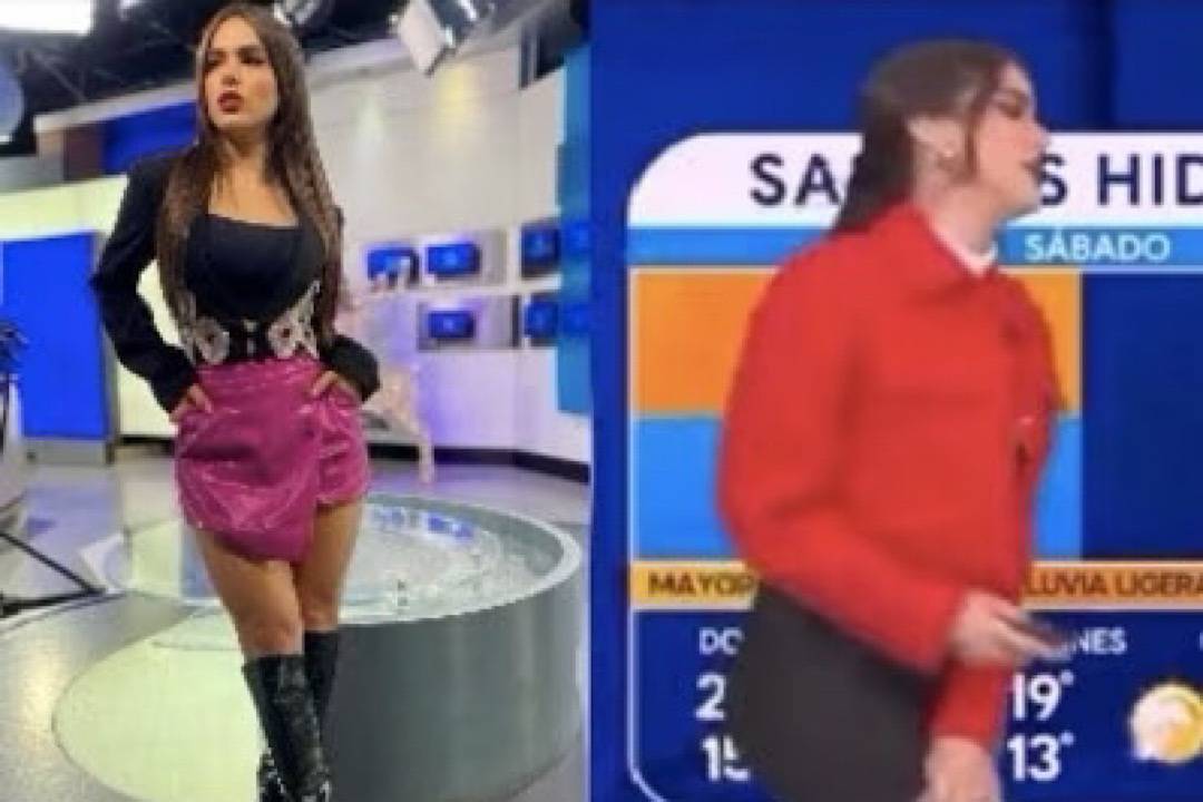 ¡Mi primera chamba! Chica del clima en Nuevo León se equivoca y dice groserías