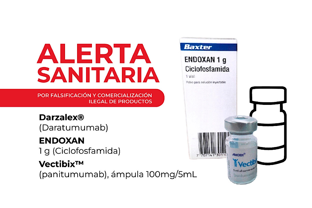 Alerta Cofepris de circulación de medicamento oncológico falsificado