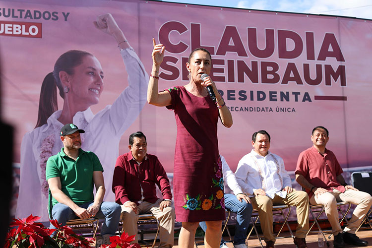 Promete Sheinbaum universalidad de programas sociales