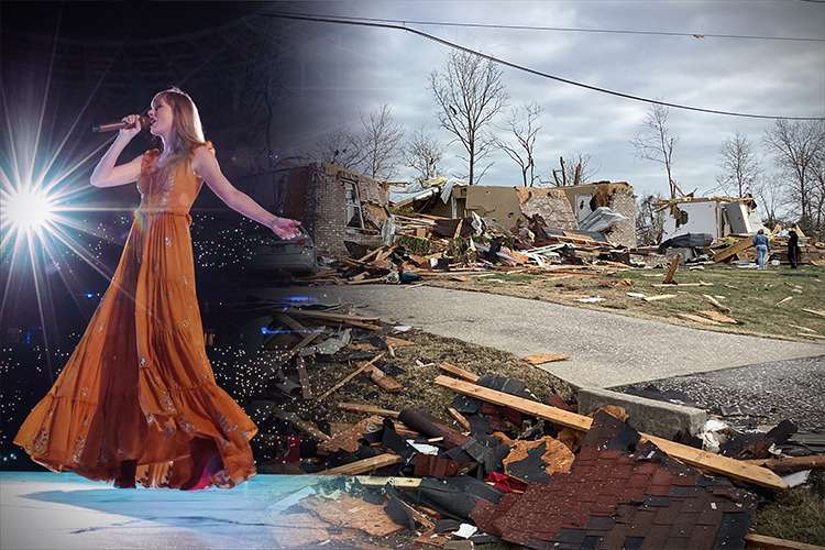 Dona Taylor Swift 1 mdd a víctimas de tornados en Tennessee