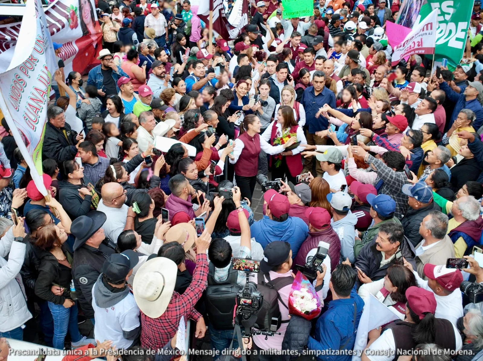 En precampaña, Sheinbaum reunió a más de 700 mil militantes y simpatizantes