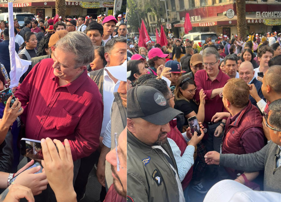 Marcelo Ebrard, presente en cierre de precampaña de Claudia Sheinbaum