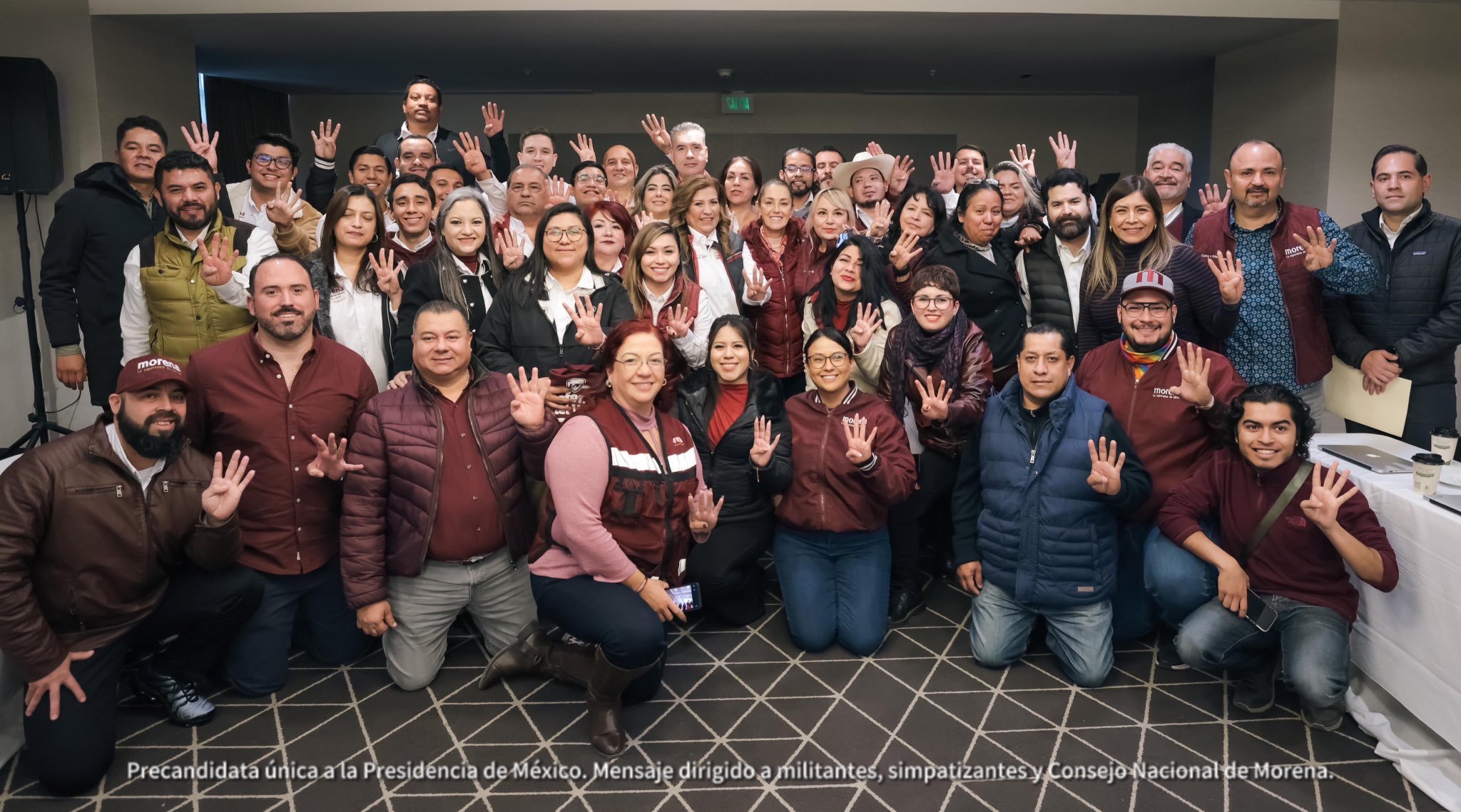 Claudia se reúne con simpatizantes en Monterrey, Nuevo León