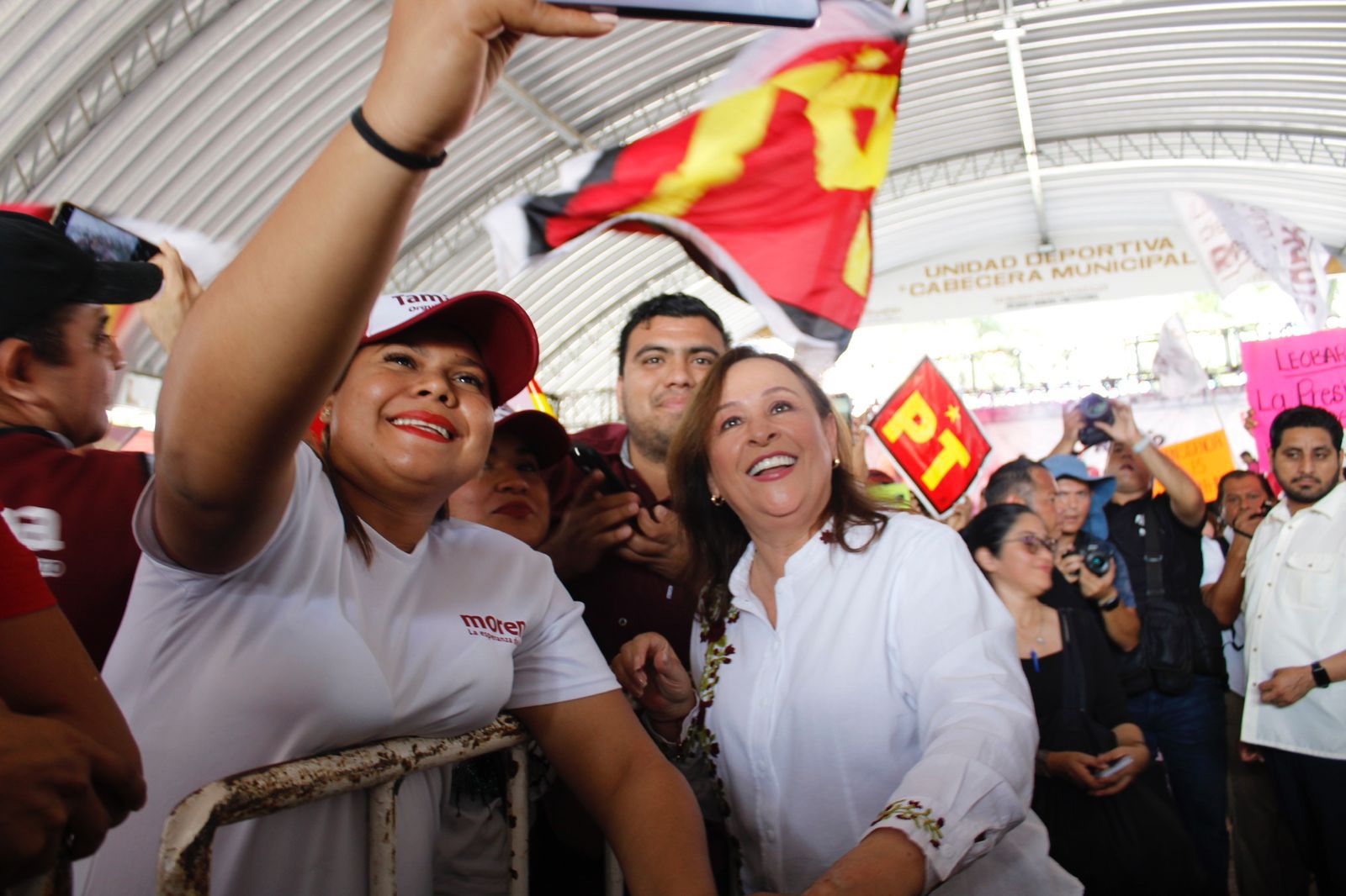 Rocío Nahle: En Tihuatlán se vive y se siente la cuarta transformación