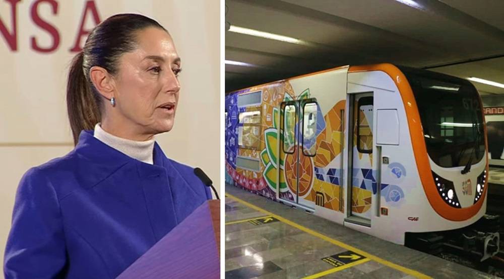 Sheinbaum presume opiniones positivas sobre el Metro de la CDMX