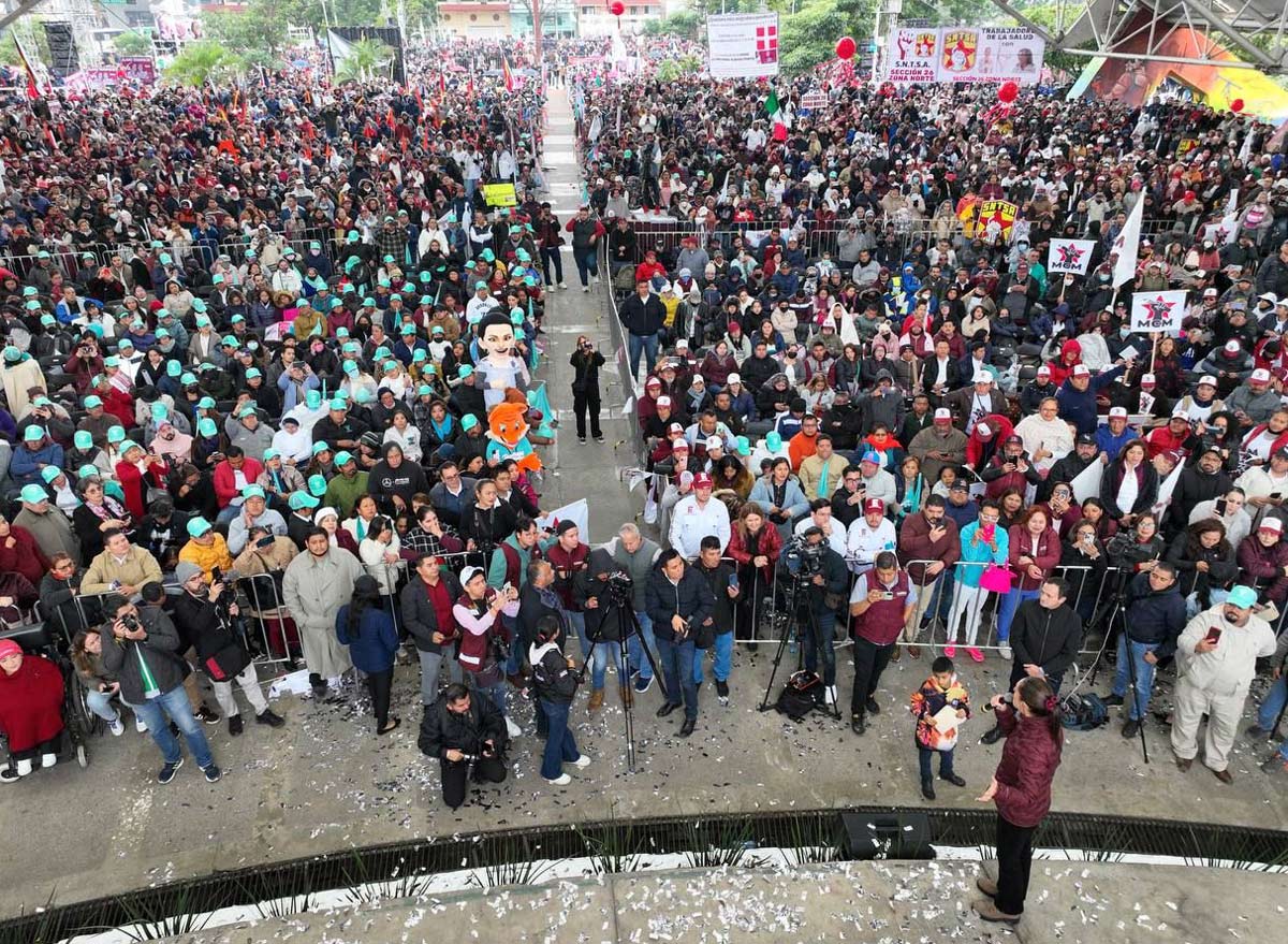 Afinan detalles para cierre de precampaña de Claudia Sheinbaum