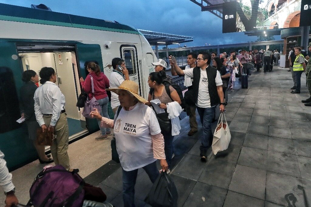 Tramos del Tren Maya del Ejército, con avance mayor a 73%