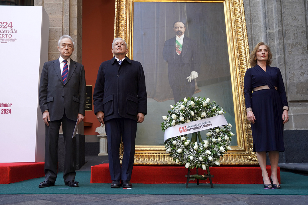 Encabeza AMLO el 111 Aniversario Luctuoso de Francisco I. Madero