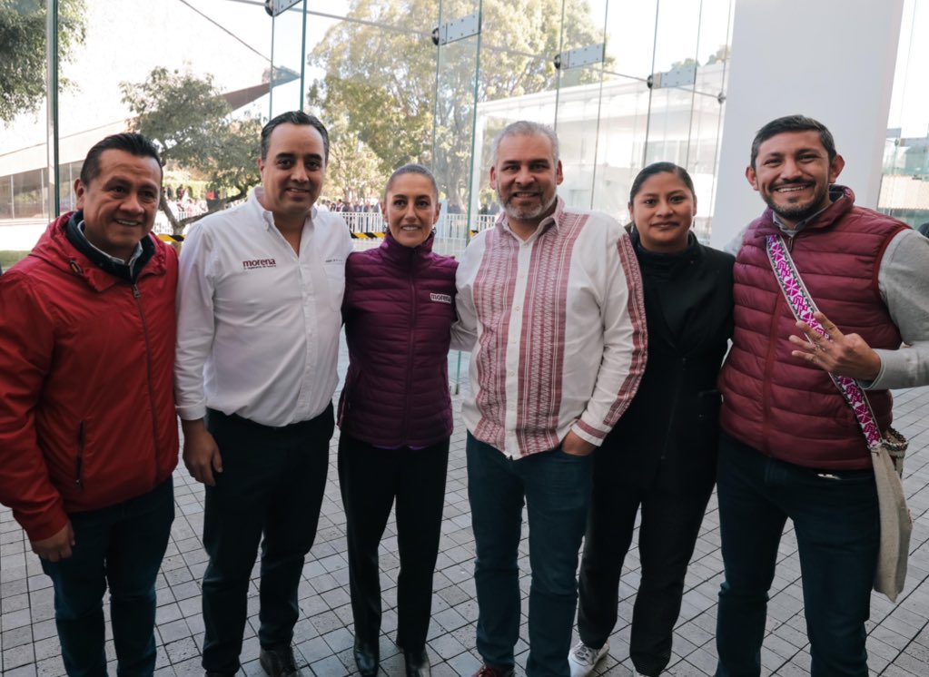 Claudia Sheinbaum se reúne con el gobernador de Michoacán